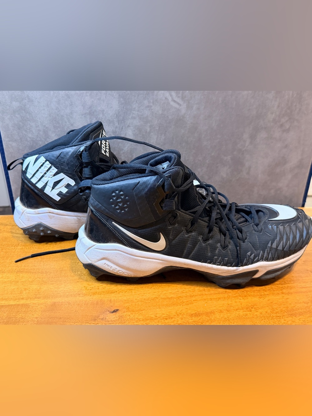 Nike Kids Black and White High-Top Sneakers